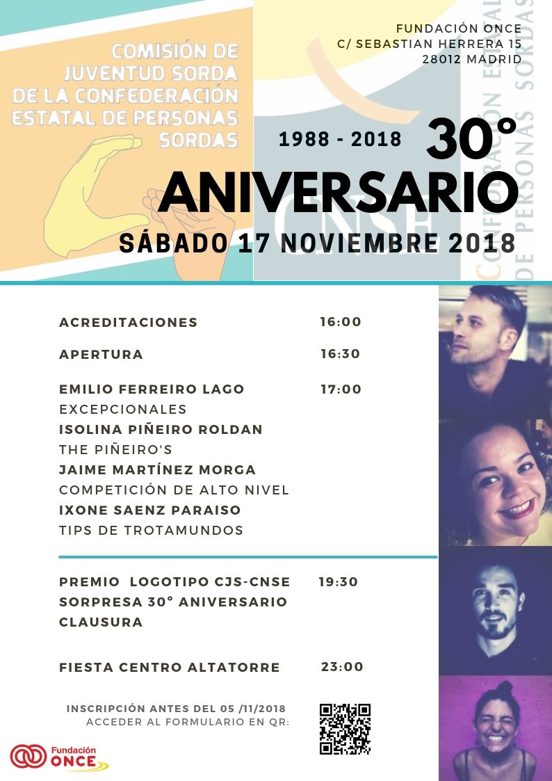 30º Aniversario CJS-CNSE: programa