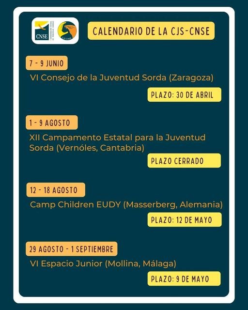 Calendario de la CJS-CNSE
