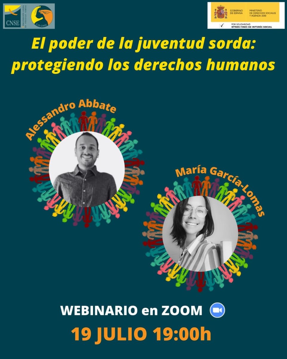 WEBINARIO: El poder de la juventud sorda: protegiendo los derechos humanos